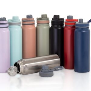 Garrafa térmica com infusor de bebidas